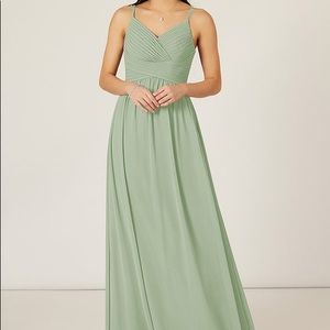 Azazie Dusty Sage A0 Bridesmaid Dress